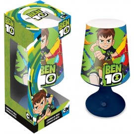 Luce Notte Lampada da Tavolo Ben 10 Cartoon Network per Bambini, Funzionamento a Batterie, Idea Regalo