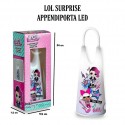 Lampada LED Notturna LOL Surprise Disney - Luce Notte da Appoggio e Appendibile con Manico - Decorazione Camera Bambina