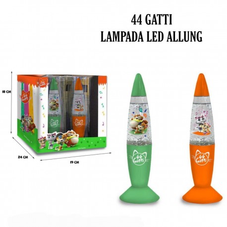  Lampada LED da Tavolo Aristogatti Disney con Effetto Glitter – Luce Notturna Colorata e Cambia Colore, Idea Regalo