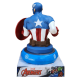  LAMPADA 3D CAPITAN AMERICA MARVEL AVENGERS COMODINO LUCE LED A BATTERIE IDEA REGALO BAMBINO