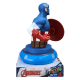  LAMPADA 3D CAPITAN AMERICA MARVEL AVENGERS COMODINO LUCE LED A BATTERIE IDEA REGALO BAMBINO