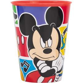  Bicchiere in Plastica Mickey Disney 260 ml per Bambini, Scuola e Tempo Libero, Design Topolino