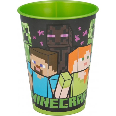 Bicchiere Plastica Minecraft Disney 260 ml Scuole e tempo libero Bambini