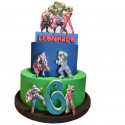 Torta Scenografica Personalizzabile in Polistirolo Avengers Marvel per Compleanni Bambini