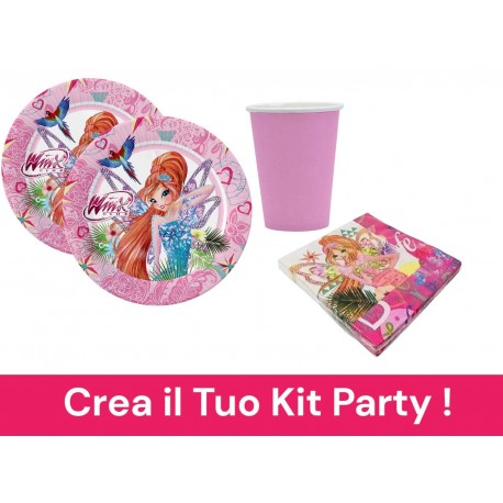 Coordinato per Feste Compleanno Winx Club Kit Party Bambini Festa e Party