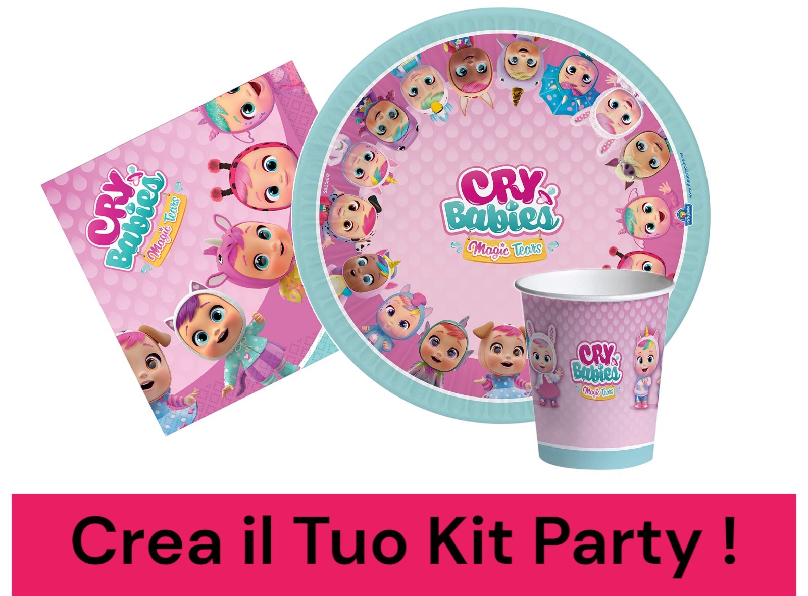 Kit compleanno 8 persone Principesse Disney