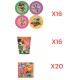 Coordinato per Feste Compleanno 44 Gatti Disney Kit Party Bambini Festa e Party