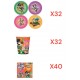 Coordinato per Feste Compleanno 44 Gatti Disney Kit Party Bambini Festa e Party