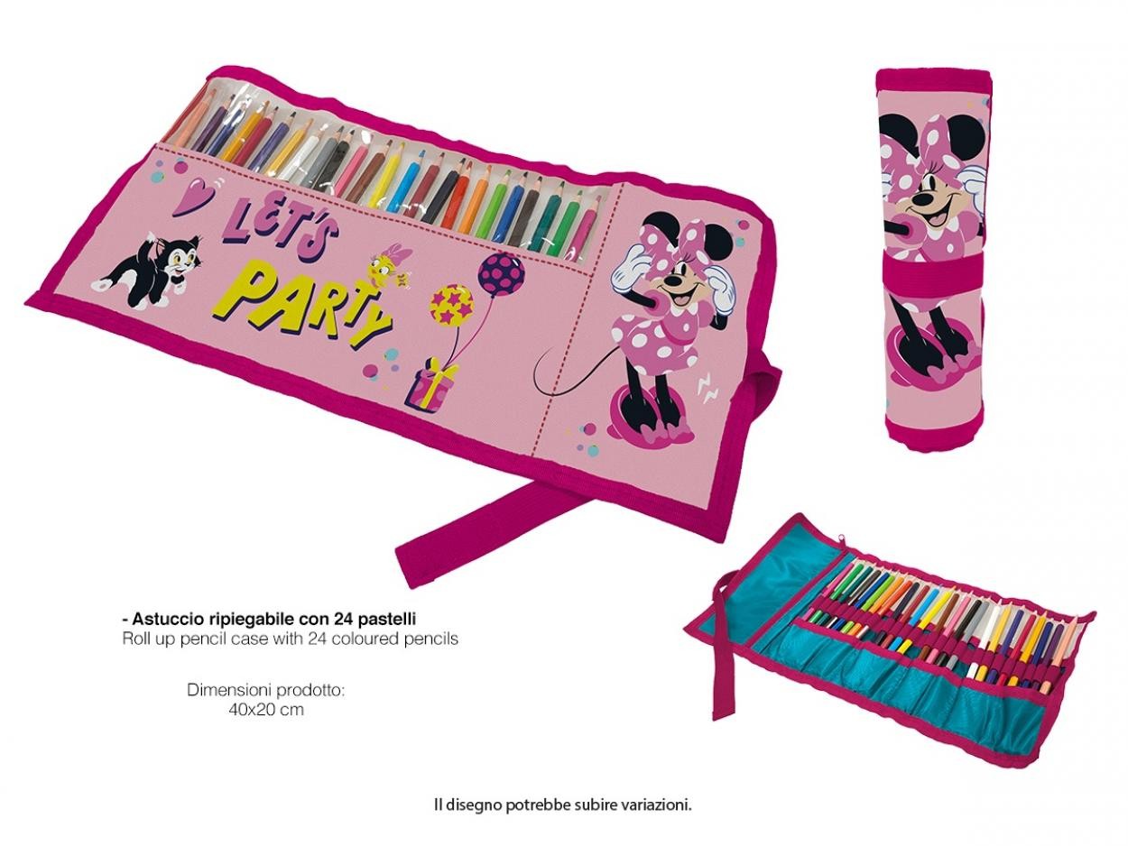 astuccio-scuola-roll-con-12-pastelli-giotto-minnie-disney -tombolino-portacolori