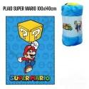 "Plaid Coperta in Morbido Pile Super Mario 100x140 cm - Idea Regalo Perfetta per Bambini"