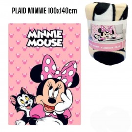  PLAID COPERTA IN MORBIDO E CALDO PILE MINNIE DISNEY CM.100x140 IDEA REGALO BAMBINA