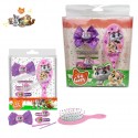 Set Accessori Capelli 44 Gatti Disney - Spazzola, Mollette, Elastici e Clip con Fiocco - Idea Regalo Bambina