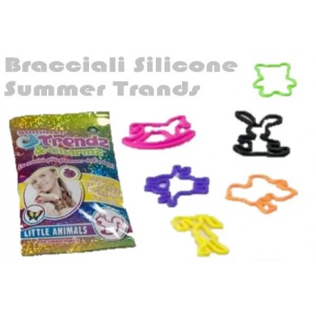 Bustina da 12 Braccialetti Summer Trendz - Accessori Colorati per Regalini Festa, Gadget Compleanno, Bomboniere Bambini