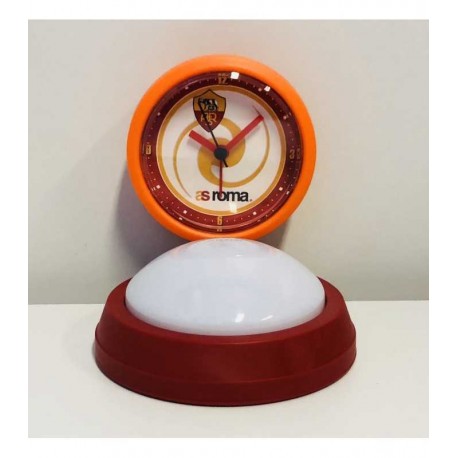 Sveglia Orologio Touch con Lampada AS Roma - Prodotto Ufficiale, Idea Regalo per Tifosi