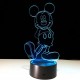 Lampada led plexiglass Topolino personalizzata Disney Luce Notte Mickey idea regalo Bambini cm 20