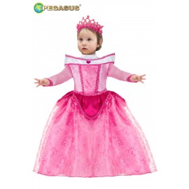 Costume Principessa Aurora per Bambina, Vestito di Carnevale per Festa in Maschera, Cosplay e Compleanno