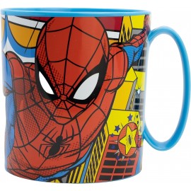 Tazza plastica per microonde Spiderman Marvel 350ml Uomo Ragno Mug Bambino