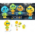 Set di Bussolotti Robot per Bambini – Gadget Compleanno e Regalini per Feste a Tema, Assortiti e Divertenti