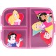 Portapranzo Multiscomparto Principesse Disney in PVC - 18 x 13,5 x 5,5 cm, per Scuola e Tempo Libero