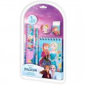 Set Scrivania Frozen Disney - Righello, Notes, Matita, Temperamatite, Gomma"5 pezzi