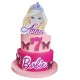 "Torta Scenografica Barbie in Polistirolo Personalizzabile - Nome e Età della Festeggiata -