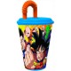 Bicchiere con Cannuccia Dragon Ball Z in Plastica - 430 ml