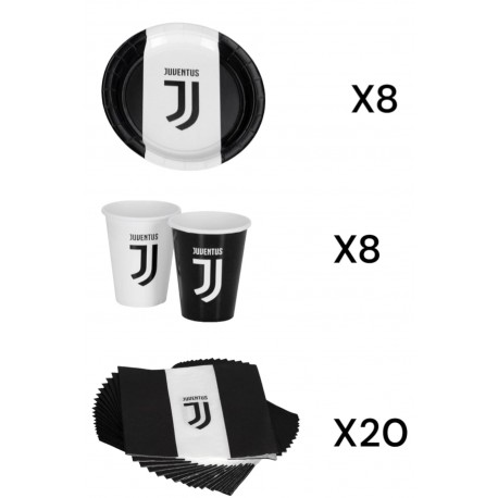 Coordinato per Feste Compleanno Juventus Football Club Ufficiale - Kit Party per una Festa Indimenticabile!