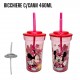 Bicchiere con Cannuccia 460ml Disney Minnie Mouse - Ideale per Scuola, Sport e Tempo Libero delle Bambine