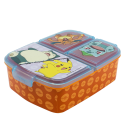 Portapranzo Multiscomparto Pokémon - Contenitore Porta Merenda 18 x 13,5 x 5,5 cm