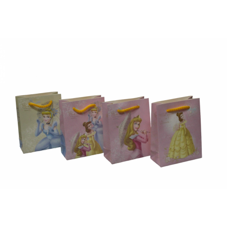 Shopper Carta Principesse Disney con Manico cm7 set da 3 pz