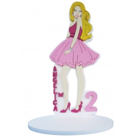 Sagoma in Polistirolo Personalizzata - Barbie - Decorazione Perfetta per Feste di Compleanno e Eventi Speciali per Bambine"