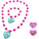 "Set Gioielli Barbie - Cuore in Confezione Regalo 12x4x18 cm"