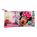 "Astuccio Piatto Minnie Disney - Bustina Portacolori Morbida per Bambine - Ideale per la Scuola"