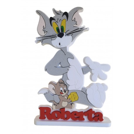 Sagoma in Polistirolo Tom & Jerry  Personalizzata Compleanno festa e party Disney Marvel cm 70