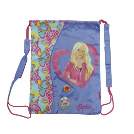 "Sacca Barbie - Zaino Scuola, Sport & Tempo Libero - Dimensioni 30x40 cm con Chiusura Regolabile a Spago"