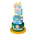 Torta Scenografica Cocomelon Disney - Decorazione Compleanno Bambini Personalizzabile