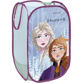 Contenitore Organizer in Tessuto Frozen Disney Anna & Elsa - 36 x 36 x 58 cm