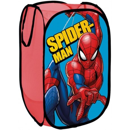 Contenitore Organizer Rettangolare in Tessuto Spiderman Marvel - 36 x 36 x 58 cm