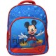 Zaino Asilo Topolino Disney 30cm con Tasca Frontale - Zainetto Delux Mickey Mouse