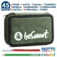 .ASTUCCIO SCUOLA  TRIPLO 18+18 GIOTTO YORK NERO BE SMART PORTACOLORI 3 CERNIERE COMPLETO 45 PZ