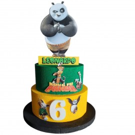 Torta Scenografica Kung Fu Panda Disney- Decorazione Compleanno Bambini Personalizzabile