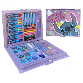 Valigetta Colori da 52 pz Disney Stitch in scatola vetrina Idea Regalo Bambini