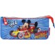 Astuccio Bustina Porta Colori Mickey Disney - 3 Scomparti con Cerniera