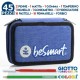 Astuccio Scuola Triplo Tre Zip York Bluette BeSmart Giotto - Completo 45 Pezzi per Medie e Superiori