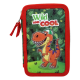 Astuccio Scuola 3D Dinosauri Multiscomparto 3 Zip - Portacolori Pennarelli Giotto