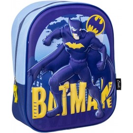 Zaino Asilo 3D Batman Marvel - Zainetto-Borsa Scuola  Bambino 32 cm