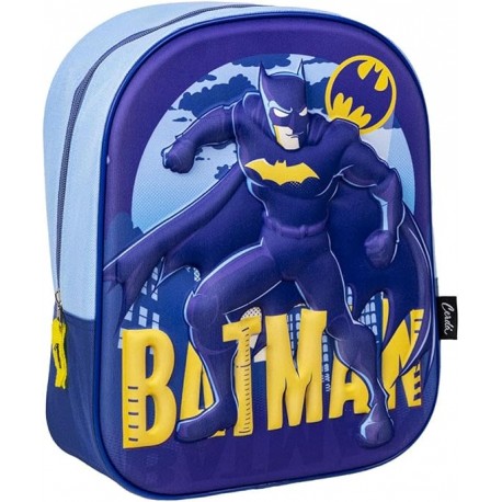 Zaino Asilo 3D Batman Marvel - Zainetto-Borsa Scuola Bambino 32 cm