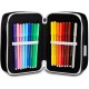 Astuccio Scuola 33 Pz. Multiscomparto Juventus con 3 Zip - Colori Giotto - Prodotto Ufficiale