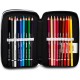 Astuccio Scuola 33 Pz. Multiscomparto Juventus con 3 Zip - Colori Giotto - Prodotto Ufficiale