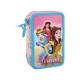 Astuccio Scuola Multiscomparto 44 Pz. Principesse Disney con 3 Zip - Aurora, Belle, Cenerentola